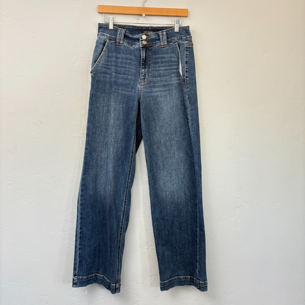 Judy Blue Wide Leg Jeans Women Size 9/29 Blue High Rise JB82558MD-CO